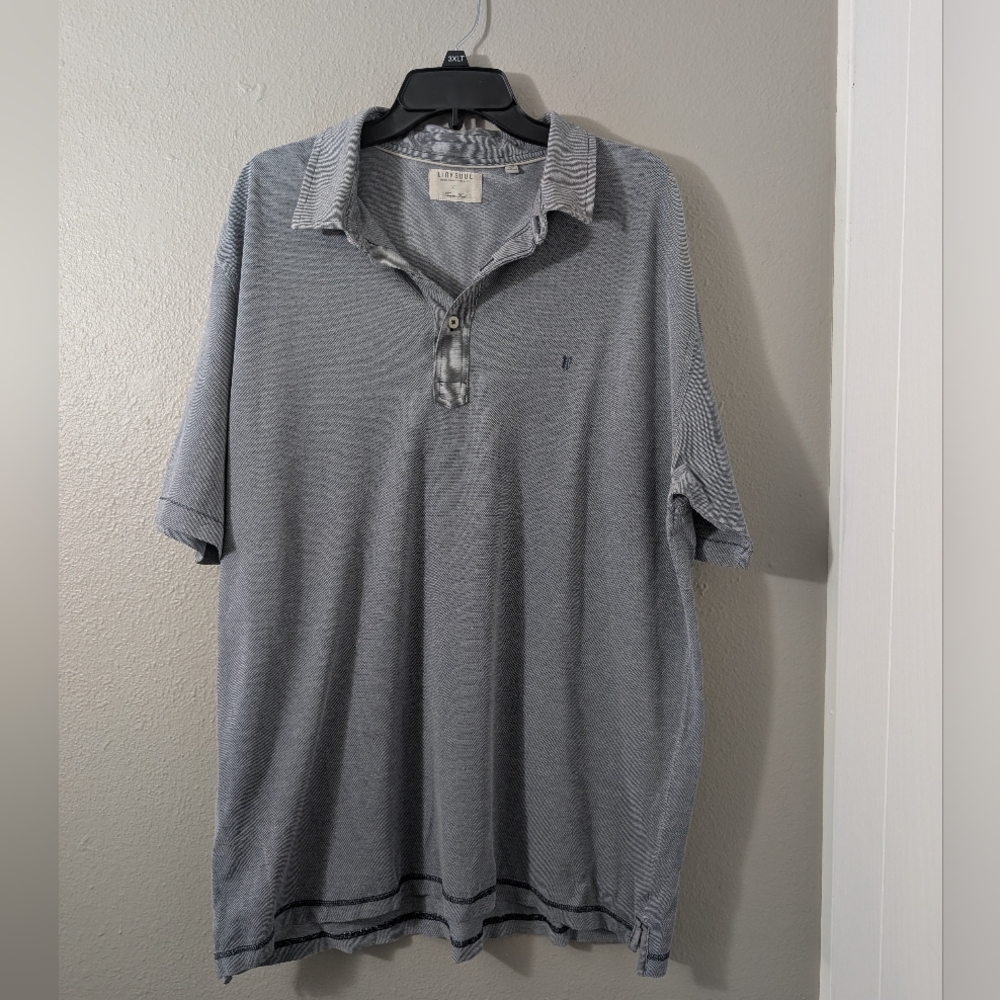 Linksoul Heathered Gray Polo Shirt